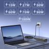 100W USB C Charger Universal Power Adapter Replacement for Lenovo, Acer, Dell, Asus, HP, Mac Book Pro/Air 16, 15, 14, 13 Inch,iPad Pro, Chromebook view 3