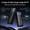 Heltec Wireless Bridge Point to Point Outdoor  WiFi Bridge 3300 feet Long-Range Transmission, 802.11ah WiFi HaLow Dongle with Atenna Ethernet Cable (AP+STA Pair Set) view 3