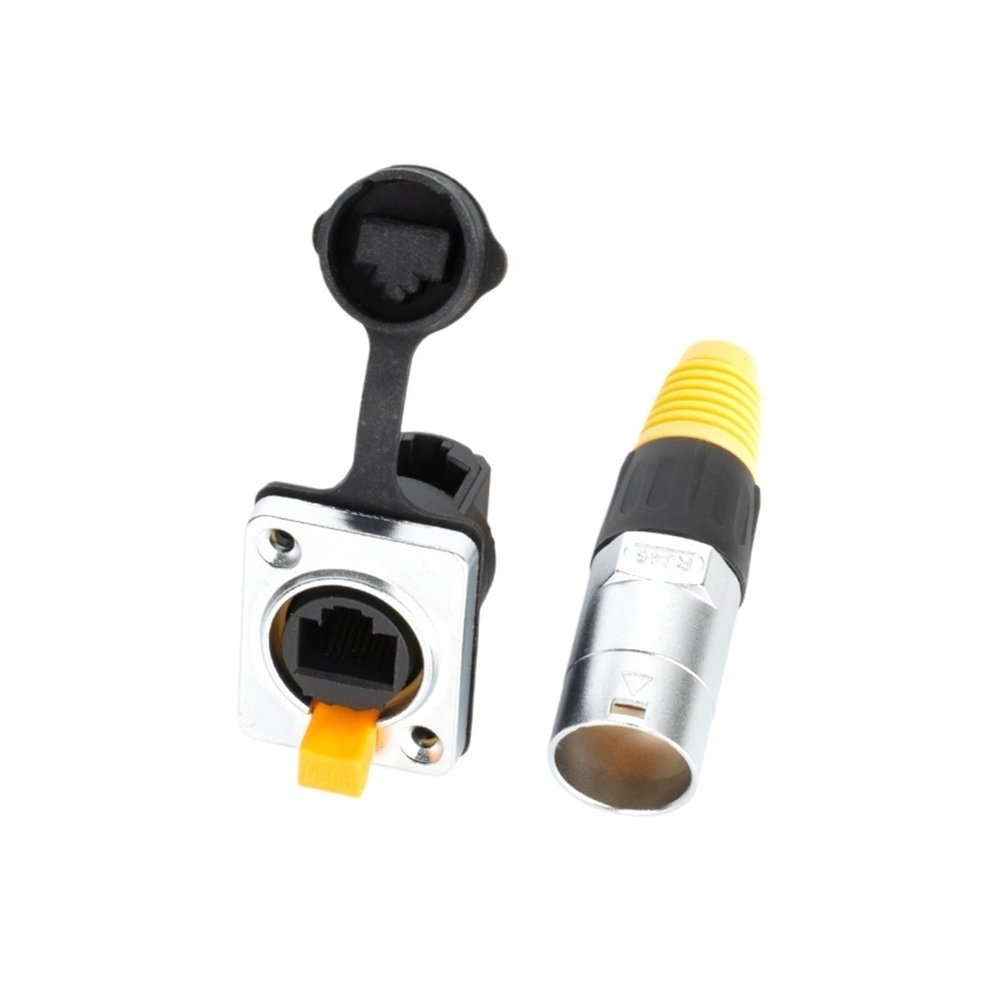 lowmountainswere YT-RJ45 Outdoor Aviation Plug and Socket Network Cable Connector Network Interface Plug(Blue)