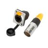 lowmountainswere YT-RJ45 Outdoor Aviation Plug and Socket Network Cable Connector Network Interface Plug(Black) view 2