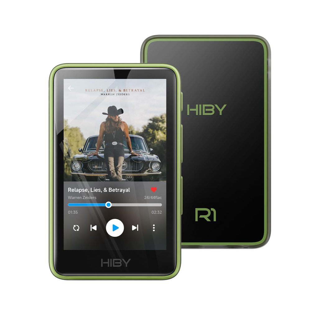 HiBy R1 HiFi MP3 Player with Bluetooth 5.1 Tidal Qobuz DSD 256 Native Lossless Music Player with Touchscreen/Hi Res Audio Certified/MSEB Tuning/2TB Expanded Memory