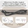 DIGITMON 2-Prong Replacement AC Power Cord Cable Compatible for Samsung Smart Gaming OLED TV QN48S90D view 3