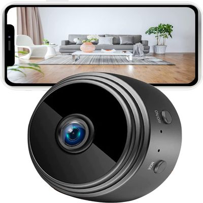 WiFi Mini Spy Camera Hidden Camera - Portable Small HD Nanny Cam with Night Vision and Motion Detection - Indoor Covert Security Camera for Home and Office - Hidden Spy Cam Surveillance Full HD 1080P
