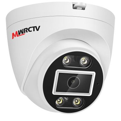 MWRCTV 8MP Wired POE Security Camera 4K UltraHD IP Dome Camera 2.8mm 110Wide Angle Lens,Dual Light Color Night Vision Works with POE NVRs Only