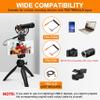 COMICA VM20 Shotgun Microphone with 3.5mm TRS to USB-C Audio Output Cable, Super-Cardioid Camera Microphone with OLED Power Display, Video Mic for Smartphones, DSLR Cameras, Tablets, Laptops view 3