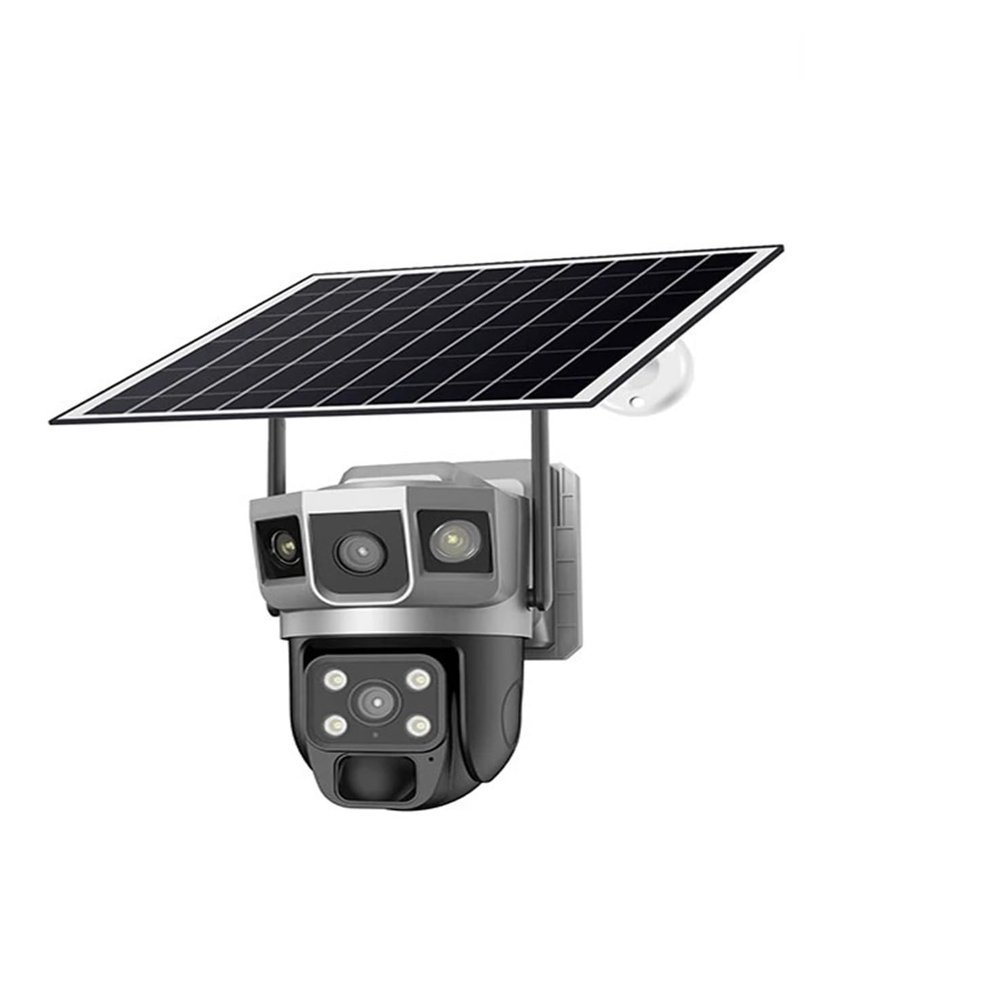 TWSYOXPR 12MP 4G CCTV Solar Camera Outdoor Surveillance Security Camera External 6K WiFi IP Security Camara Vigilancia Outdoor for Home(WiFi Camera Add 64G)