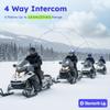 MAXRUNON D10 Motorcycle Helmet Bluetooth Headset, V5.4, Motorcycle Helmet Intercom for Groups, AI Voice Control/Universal Pairing/ENC Noise Cancellation/FM Radio/IPX7 Waterproof, Fits Snowmobile/ATV view 4
