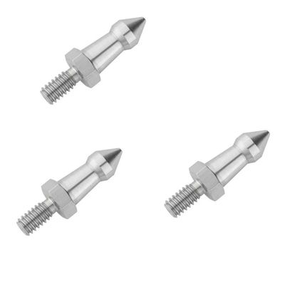 ThtRht 3 Pack Tripod Foot Spikes with 1/4 inch Thread Screw Stainless Steel Anti-Slip Camera Tripod Ground Spike Feet Replacement Parts for Camera Tripods Stand Leg Monopod Outdoor Photography