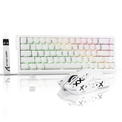 ATTACK SHARK X68HE PRO Rapid Trigger Wireless Gaming Keyboard and X11 Mouse, 8K Polling Rate,Hall Effect Magnetic Switch Keyboard, Tri-Mode Mouse with Magnetic Charging Dock, 22000 DPI for PC Mac