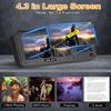 SEMIER 720p 4.3" Screen AM FM SW Movie Video Radio with Bluetooth, Rechargeable Pocket Digital Movie Video Player Radio, Support USB/Micro SD Card, 5W Loud Speak and Headphone Jack for Travel Gifts view 2