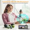 SEMIER 720p 4.3" Screen AM FM SW Movie Video Radio with Bluetooth, Rechargeable Pocket Digital Movie Video Player Radio, Support USB/Micro SD Card, 5W Loud Speak and Headphone Jack for Travel Gifts view 3
