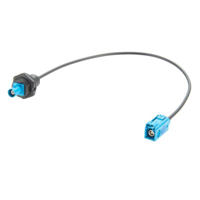 Fakra Z Cable Front Panel Mount Straight Bulkhead Fakra Z Male to Female RG174 RF Coax Extension Cable Vehicle Car Antenna Cable for Car Stereo GPS Navigation 4G LTE Satellite Telematics (15cm)