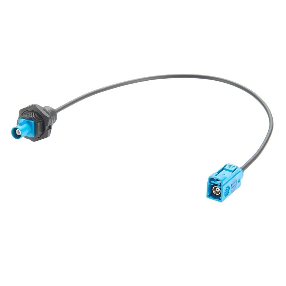 Fakra Z Cable Front Panel Mount Straight Bulkhead Fakra Z Male to Female RG174 RF Coax Extension Cable Vehicle Car Antenna Cable for Car Stereo GPS Navigation 4G LTE Satellite Telematics (15cm)