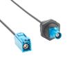 Fakra Z Cable Front Panel Mount Straight Bulkhead Fakra Z Male to Female RG174 RF Coax Extension Cable Vehicle Car Antenna Cable for Car Stereo GPS Navigation 4G LTE Satellite Telematics (15cm) view 3