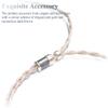 FSIjiangyi 6N Single Crystal Copper Headphone Cable for Fostex TH610 TH900 MK2 TH909 TH1000RP TH1100RP TH808 4.4mm Balanced Hi-Fi Headphone Audio Upgrade Cable (6.35mm Plug) view 3