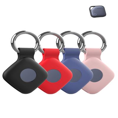 Case for UGREEN Tracker Tags - Superior Silicone Build, Shockproof & Anti - Slip.Protects Against Scratches. Precise Cutouts Ensure Full Functionality.Black+Blue+Pink+Red.