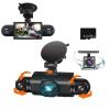 2025 Upgraded 4 Channel FHD Dash Cam,1080P Video Dash Cam 360,Car On-Dash Mounted Cameras, 8 IR LED Night Vision,Parking Mode,Seamless Loop Recording (with 64GB TF Card) view 1