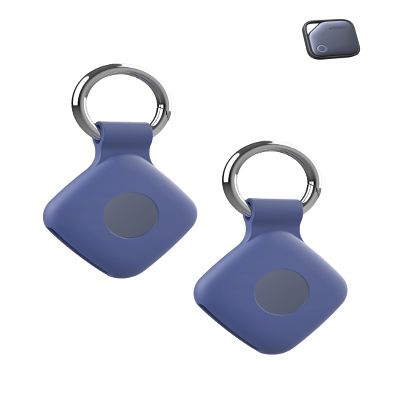 Case for UGREEN Tracker Tags - Superior Silicone Build, Shockproof & Anti - Slip. Fits Widely, Protects Against Scratches. Precise Cutouts Ensure Full Functionality.Blue(2 Pack.