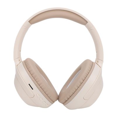 Bewinner Wireless Headphones Over Ear, Bluetooth 5. Bass Stereo Gym Headphones, Long Playtime Comfort Headsets for Work Travel Home (Khaki)
