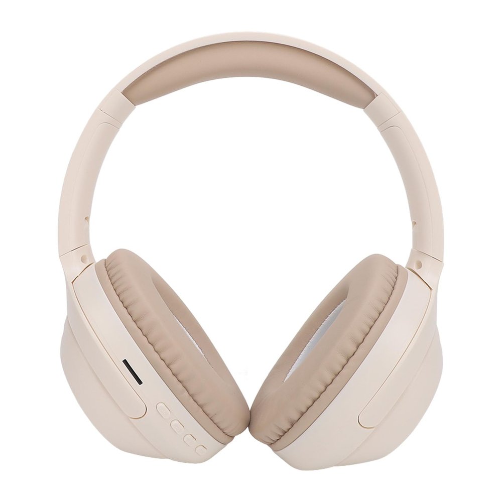 Bewinner Wireless Headphones Over Ear, Bluetooth 5. Bass Stereo Gym Headphones, Long Playtime Comfort Headsets for Work Travel Home (Khaki)