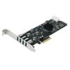 for Pcie 4 Ports USB3.0 Expansion Card 20G PCI-E to 4 Channels USB 3.0 Riser Card PCI Express Adapter Card view 1