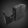 Biometric Bedside Gun Safe, Biometric Mounted Nightstand Quick Access Lock Box for Car Truck Desk Bedside Wall with Security Fingerprint Key Access view 1