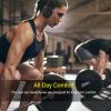 Bewinner Wireless Headphones Over Ear, Bluetooth 5. Bass Stereo Gym Headphones, Long Playtime Comfort Headsets for Work Travel Home (Black) view 2