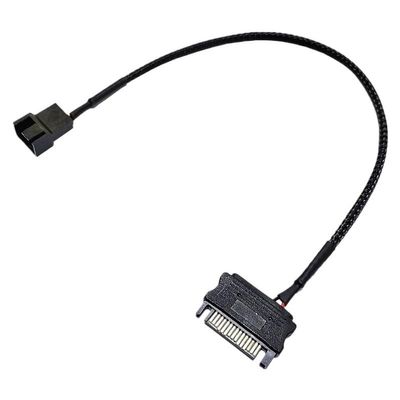 BOXUWFO HONGP Fan Extension Power Splitter Cable Connector PC 1 to 2 3 4 5 6 4-Pin Cooling Hub Splitter Cable 12V SATA Power Supply Adapter(1 to 1)