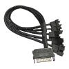 BOXUWFO HONGP Fan Extension Power Splitter Cable Connector PC 1 to 2 3 4 5 6 4-Pin Cooling Hub Splitter Cable 12V SATA Power Supply Adapter(1 to 1) view 2