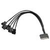 BOXUWFO HONGP Fan Extension Power Splitter Cable Connector PC 1 to 2 3 4 5 6 4-Pin Cooling Hub Splitter Cable 12V SATA Power Supply Adapter(1 to 5) view 1