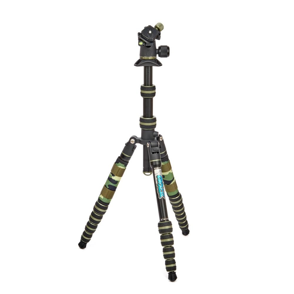 3 Legged Thing Punks Corey 2.0 Magnesium Alloy Ultra-Compact Travel Tripod - Adjustable, Multi-use Camera Tripod with Three Detachable Legs (Moss Green)