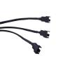 BOXUWFO HONGP 4-pin 1 to 3 Way PWM Fan Splitter Cable Cooled 1 to 3 Way Tap Sleeve Extension Braided Cable Extension Fan Connector view 3