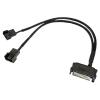 BOXUWFO HONGP Fan Extension Power Splitter Cable Connector PC 1 to 2 3 4 5 6 4-Pin Cooling Hub Splitter Cable 12V SATA Power Supply Adapter(1 to 2) view 1