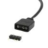 BOXUWFO HONGP 2Pcs ARGB Splitter Cable, 1-to-4 Female to Female 5V 3 Pin Addressable RGB Splitter Extension Cable ARGB Sync Cable view 4