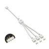 BOXUWFO HONGP 5V3 Pin Extension Cable Computer Main Board ON/E Point Four Hub ON/E Drag Two/Three Connection Expansion ARGB Splitter(One pointthree White) view 1