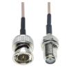 KUIQEO Video Connector RG179 F Male Right Angle to BNC Male Pug 75ohm Connector Video HD-SDI R/F Jumper Pigtail Coaxial Coax Cable 30CM 50CM 1M 2M 300CM coaxial Cable(2.5M) view 1