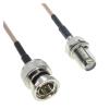 KUIQEO Video Connector RG179 F Male Right Angle to BNC Male Pug 75ohm Connector Video HD-SDI R/F Jumper Pigtail Coaxial Coax Cable 30CM 50CM 1M 2M 300CM coaxial Cable(2.5M) view 2