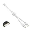 BOXUWFO HONGP 5V3 Pin Extension Cable Computer Main Board ON/E Point Four Hub ON/E Drag Two/Three Connection Expansion ARGB Splitter(One Point Two White) view 1