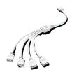 BOXUWFO HONGP 5V3 Pin Extension Cable Computer Main Board ON/E Point Four Hub ON/E Drag Two/Three Connection Expansion ARGB Splitter(One Point Two White) view 3