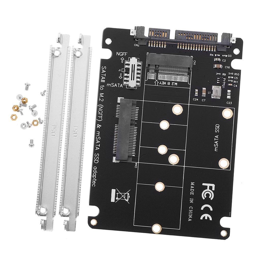 ARTIBETTER Msata to b Key Ssd Expansion Card Compact Adapter for Power Expansion Easy Installation No Driver Needed for Upgrading Computer Storage