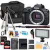 Canon EOS R100 Mirrorless Camera Body Only + 64GB Memory Card + LED Light + 50 Inch Tripod + More (18pc Bundle) (Renewed) view 1