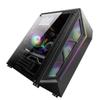 Angoily RGB ATX Computer Case with Tempered Side Panel Colorful Lighting and USB Port Gaming and Home Office Desktops view 1