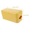 BRIGHTFUFU Wall-Mounted Cable Management Box Durable Wire Storage Organizer for Home Office Capacity Power Charger Case Yellow Tidy up Cords Plugs Efficiently view 2
