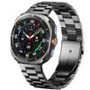 SPINYE Watch Bands Compatible with Samsung Galaxy Watch Ultra 47mm 2025/2024, No Gap Solid Stainless Steel Metal Band Reolacement Strap for Galaxy Watch Ultra 2 / Ultra 47mm Women Men, Black view 1