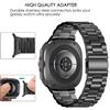 SPINYE Watch Bands Compatible with Samsung Galaxy Watch Ultra 47mm 2025/2024, No Gap Solid Stainless Steel Metal Band Reolacement Strap for Galaxy Watch Ultra 2 / Ultra 47mm Women Men, Black view 2