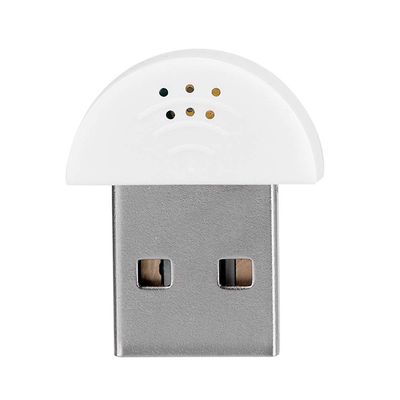 Oreilet Mini USB Microphone, 360 Omnidirectional Computer Microphone for Skype, Chat, Recording, PC Microphone Audio MIC Adapter (White)