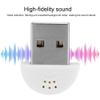 Oreilet Mini USB Microphone, 360 Omnidirectional Computer Microphone for Skype, Chat, Recording, PC Microphone Audio MIC Adapter (White) view 3