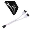 BOXUWFO HONGP 1PC 15CM Motherboard 9pin Extension Cable Adapter USB Header Splitter Female 1 to 2 Male Desktop 9-Pin USB2.0 HUB Connector view 2