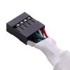 BOXUWFO HONGP 1PC 15CM Motherboard 9pin Extension Cable Adapter USB Header Splitter Female 1 to 2 Male Desktop 9-Pin USB2.0 HUB Connector view 4