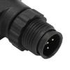 Sonew NMEA 2000 T Connector with 3 Port 5Pin Thread for Networks - IP67 for Easy Device Expansion - Sturdy ABS and Metal Construction Compatible with Simrad BG view 2